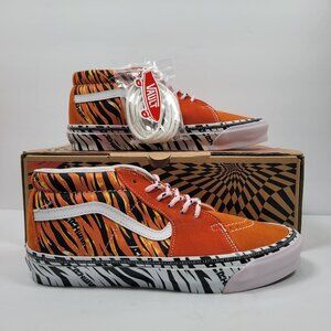 Vans X Aries OG Sk8-Mid LX Tiger Bright Unisex US Size Men's 8.5 Women's 10 NWB